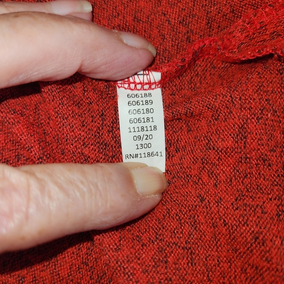 Lane Bryant Size 18/20 Cozy Red Cowl Neck Sweater Very Soft Long Sleeve Tunic - Picture 6 of 7